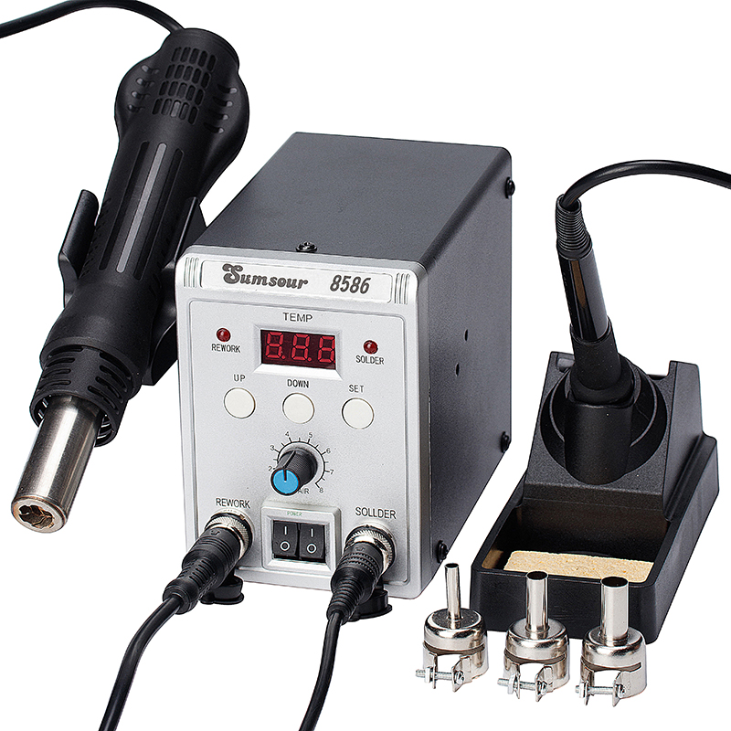 Smd Rework Station Hot Air Soldering 2 In 1 - Alat Solder pengerjaan ulang SMD, stasiun