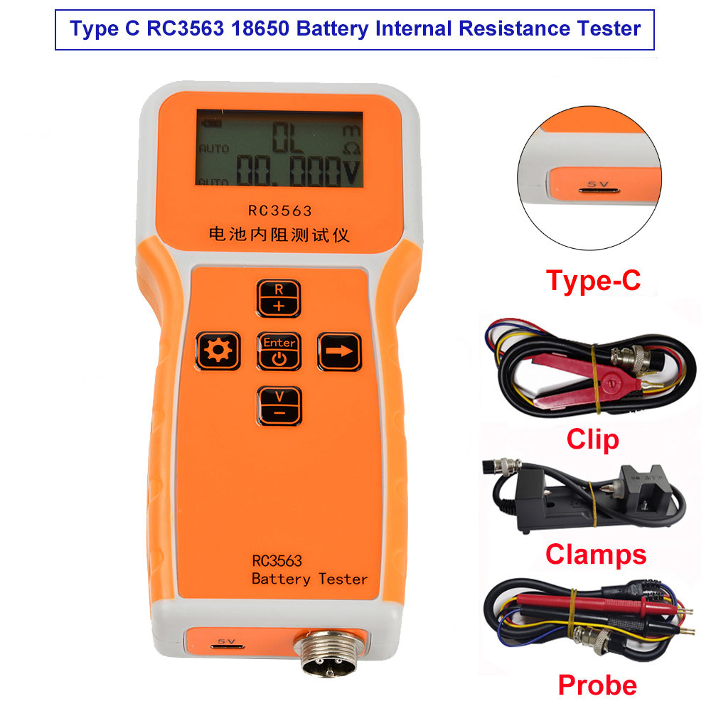 Battery Internal Resistance Tester Four Wire - RC3563 Tester resistensi Internal voltase baterai