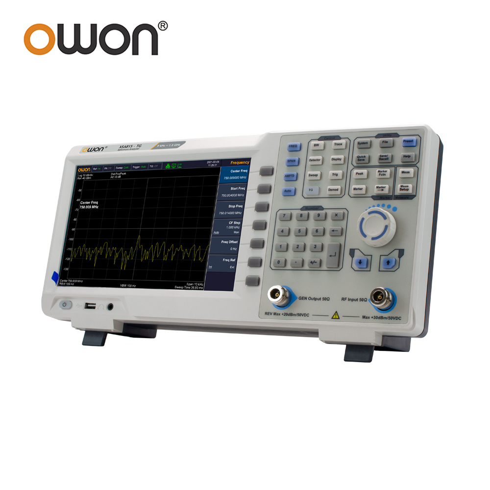 Spectrum Analyzer Tracking Generator 1.5Ghz - OWON XSA815TG Digital Spectrum Analyzer Layar