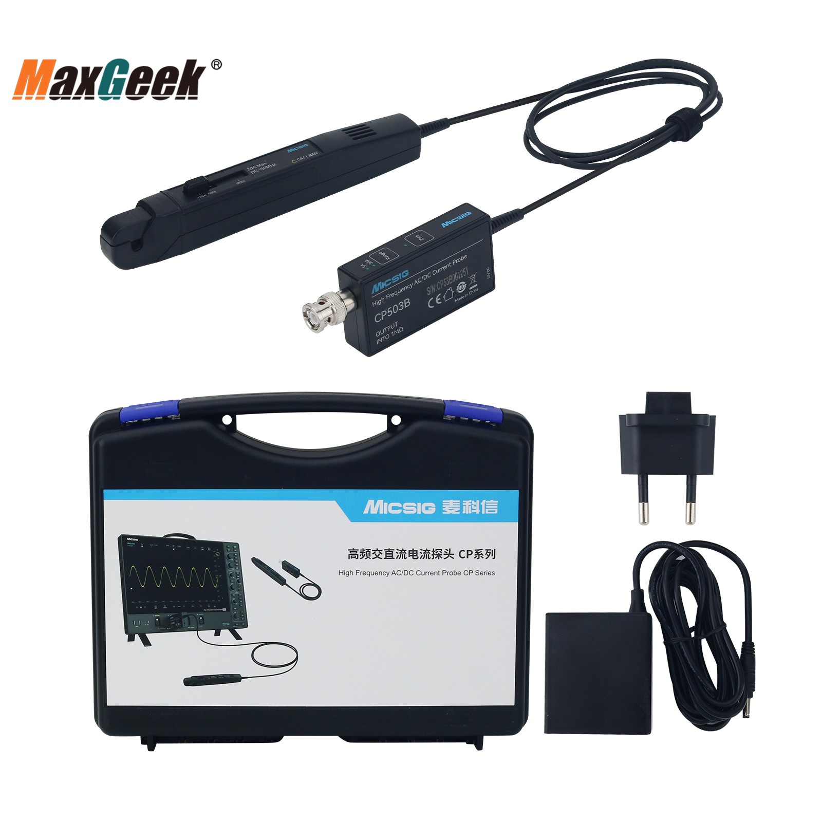Current Probe Ac Dc 50Mhz Oscilloscope - Micsig Frekuensi Tinggi CP503B CP1003B Probe