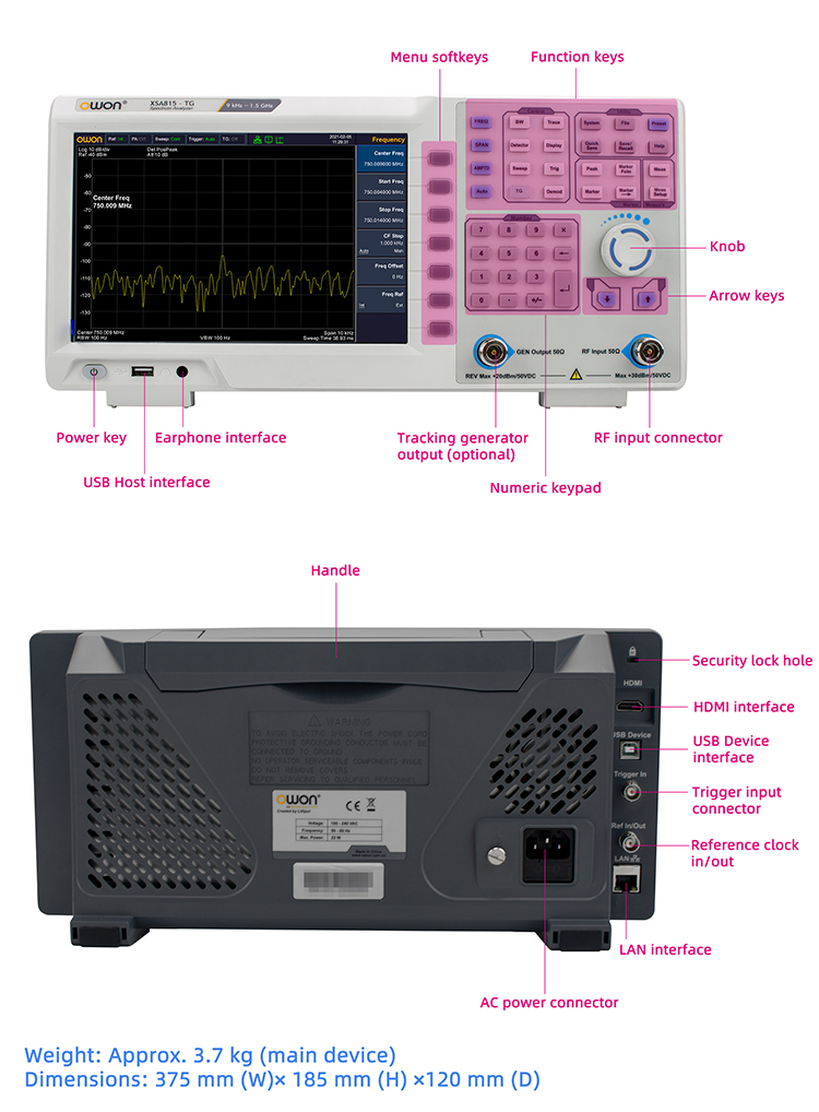 9kHz - 1.5GHz Spektrum Analyze - Spectrum Analyzer Tracking Generator 1.5Ghz ulasan dan harga