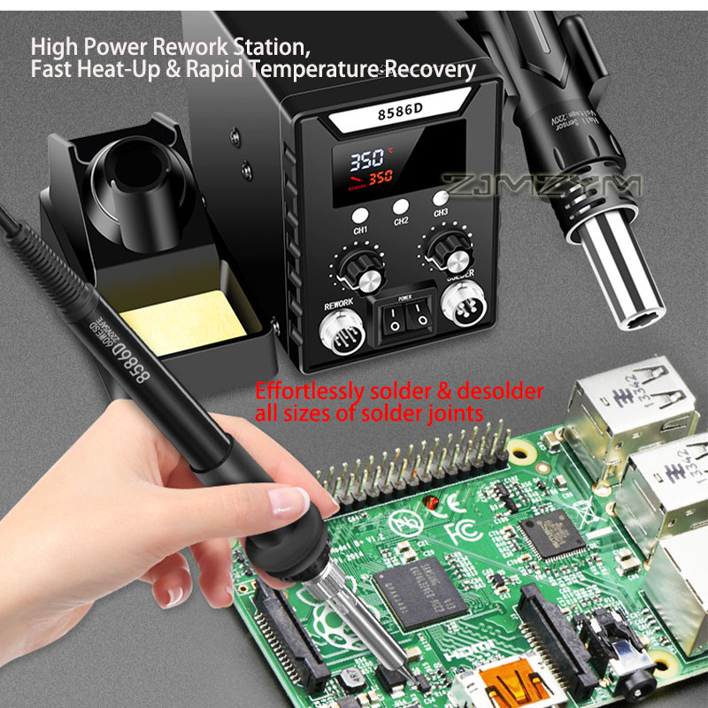 Stasiun Rework Udara Panas 2 i - Smd Rework Station Hot Air Soldering 2 In 1 ulasan dan harga