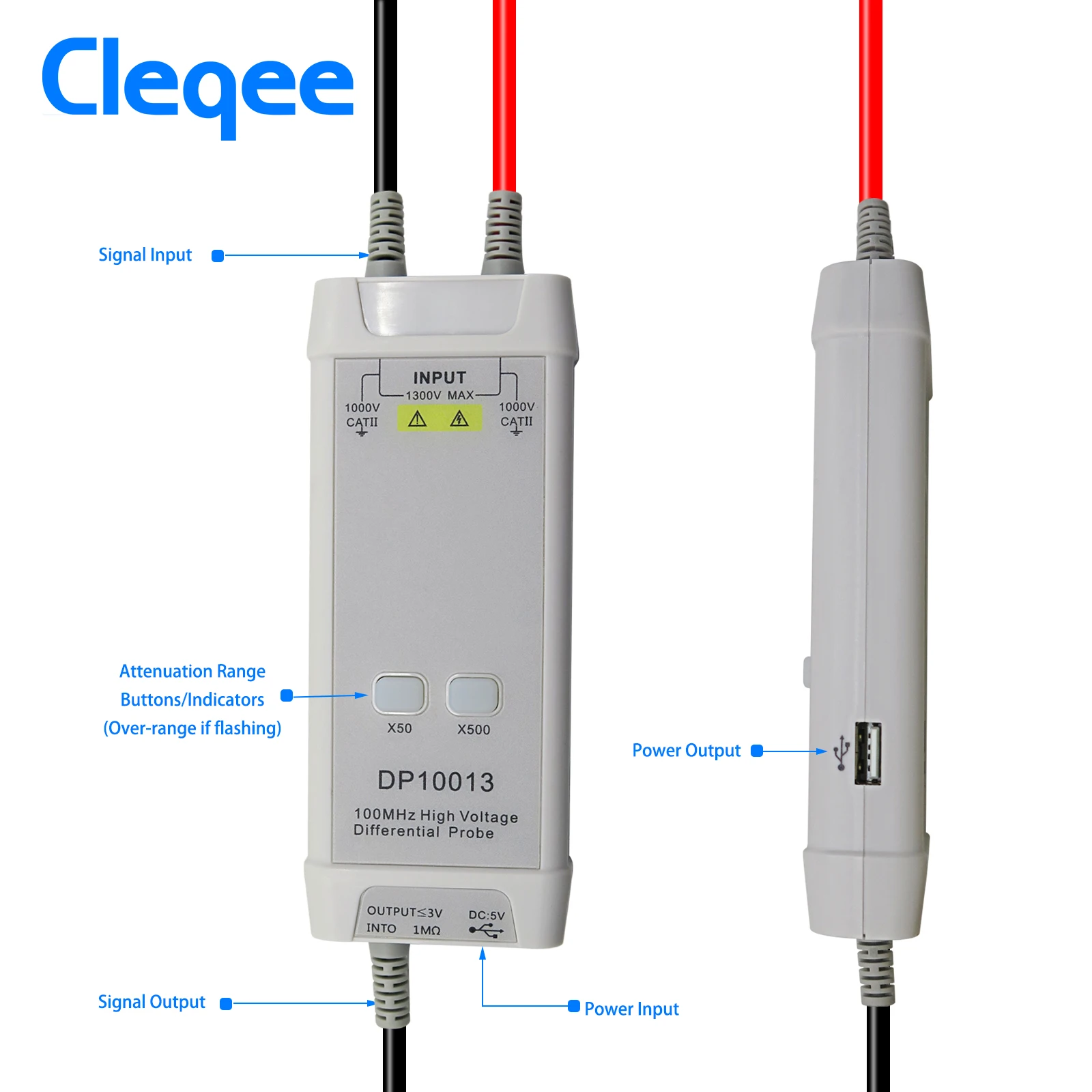 Cleqee 1300V 100MHz Osiloskop  - High Voltage Differential Probe 100Mhz 1300V ulasan dan harga
