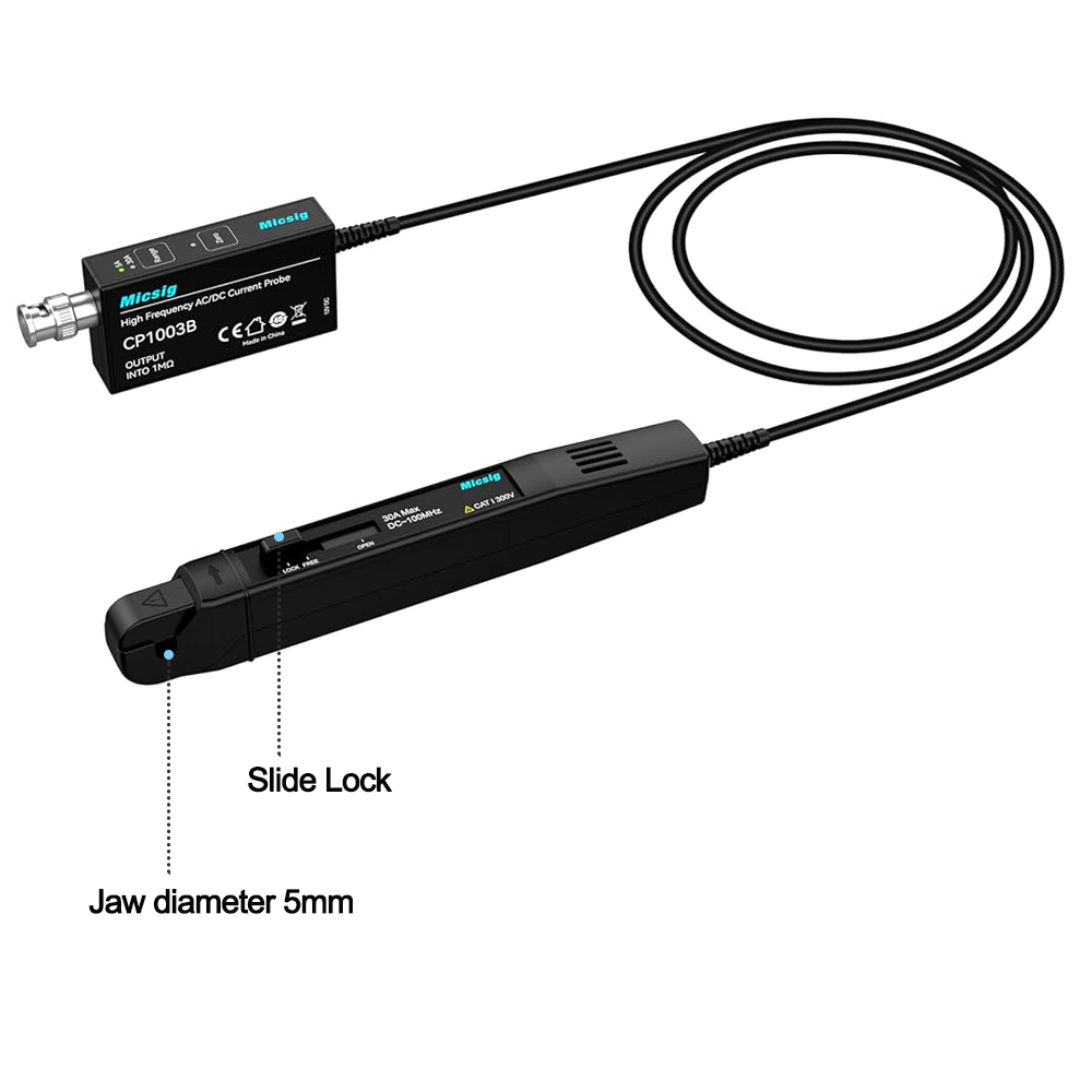 Micsig Osiloskop Probe Arus AC - Current Probe Ac Dc 50Mhz Oscilloscope ulasan dan harga