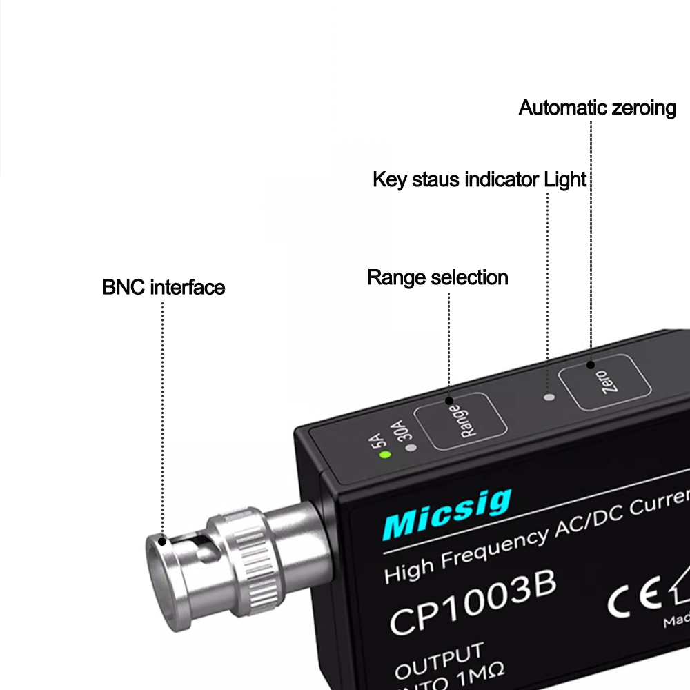 Micsig Osiloskop Probe Arus AC - Current Probe Ac Dc 50Mhz Oscilloscope ulasan dan harga