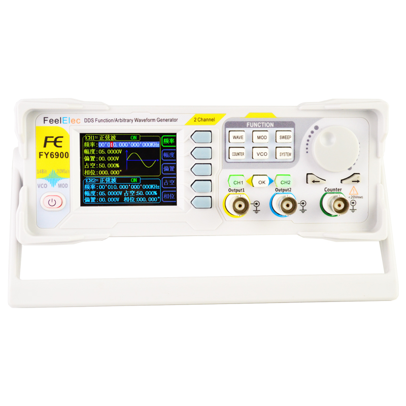 Baru FY6900 60MHz Dual Channel - Dual Channel Arbitrary Waveform Function Generator 60Mhz ulasan dan harga